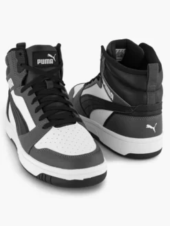 Puma Zwart/ Witte Rebound V6 -Beroemde Schoenen Winkel 2212604 H5