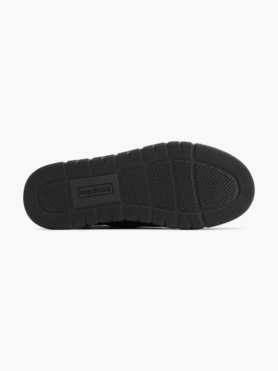 Zwarte Leren Hoge Sneaker 4 Zwarte Leren Hoge Sneaker - Afbeelding 4