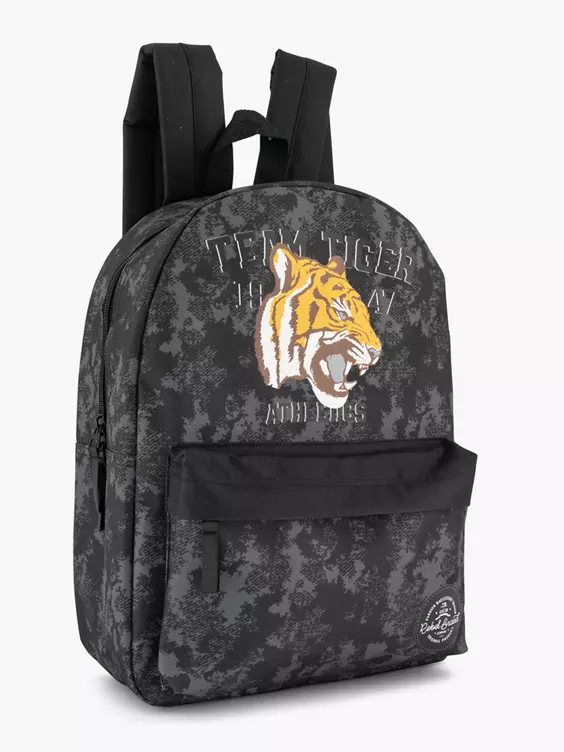 Donkergrijze Rugzak Tijger 4 Donkergrijze Rugzak Tijger - Afbeelding 4