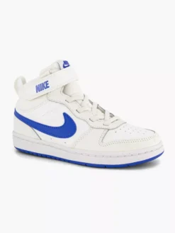 Nike Witte Court Borough Mid -Beroemde Schoenen Winkel 2220753 H6