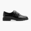 Zwarte Chunky Loafer Gespen