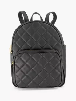 Zwarte Rugzak Doorgestikt