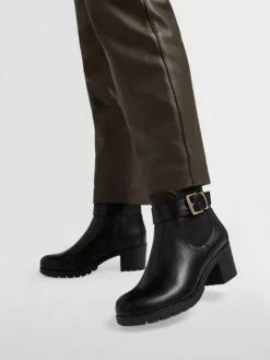 Zwarte Enkellaars Siergesp -Beroemde Schoenen Winkel 2223142 H10