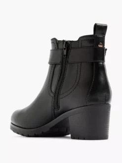 Zwarte Enkellaars Siergesp -Beroemde Schoenen Winkel 2223142 H3