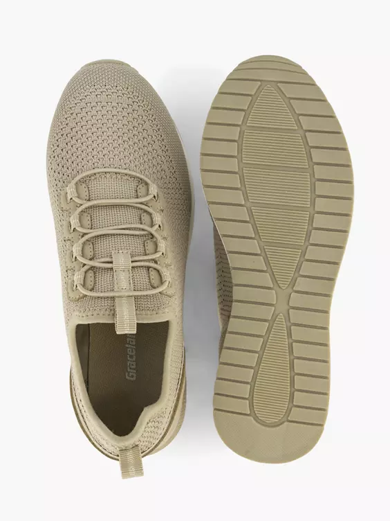 Beige Sneaker Instapper 3 Beige Sneaker Instapper - Afbeelding 3