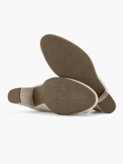 Creme Leren Enkellaars -Beroemde Schoenen Winkel 2225701 H3