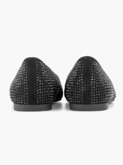 Zwarte Ballerina Steentjes 9 Zwarte Ballerina Steentjes -Beroemde Schoenen Winkel 2226111 H4