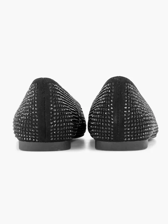 Zwarte Ballerina Steentjes 4 Zwarte Ballerina Steentjes - Afbeelding 4