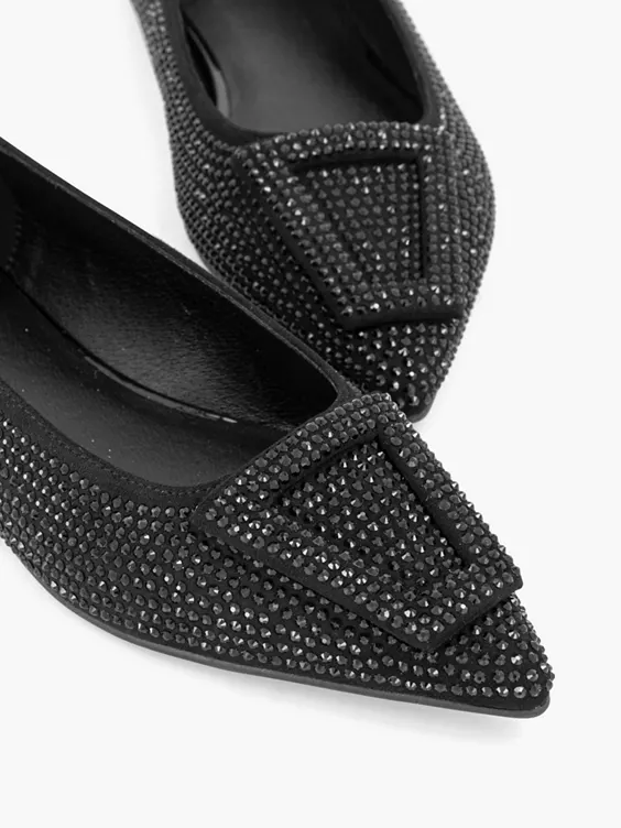 Zwarte Ballerina Steentjes 5 Zwarte Ballerina Steentjes - Afbeelding 5