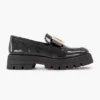 Zwarte Chunky Loafer Lak