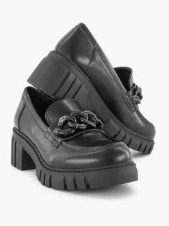 Zwarte Chunky Loafer Sietketting -Beroemde Schoenen Winkel 2226946 H5