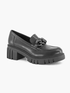 Zwarte Chunky Loafer Sietketting -Beroemde Schoenen Winkel 2226946 H6