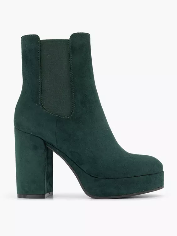 Groene Chelsea Hoge Hak 1 Groene Chelsea Hoge Hak
