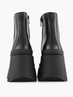 Zwarte Platform Enkellaars 9 Zwarte Platform Enkellaars -Beroemde Schoenen Winkel 2229715 H4