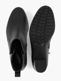 Zwarte Leren Enkelaars Hak 8 Zwarte Leren Enkelaars Hak -Beroemde Schoenen Winkel 2230044 H3