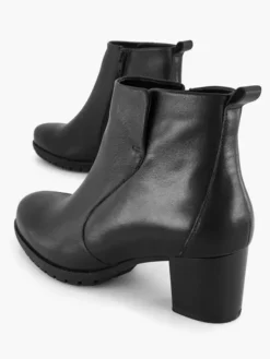 Zwarte Leren Enkelaars Hak 10 Zwarte Leren Enkelaars Hak -Beroemde Schoenen Winkel 2230044 H5