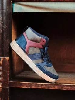 Donkerblauwe Hoge Sneaker -Beroemde Schoenen Winkel 2232554 H9