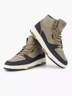 Licht Taupe Hoge Sneakers -Beroemde Schoenen Winkel 2232557 H5