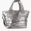 Zilveren Schoudertas Gewatteerd