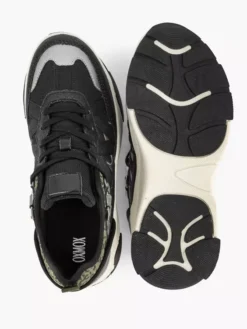 Zwarte Chunky Sneaker Panterprint -Beroemde Schoenen Winkel 2235017 H3