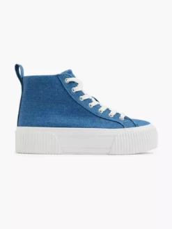 Jeansblauwe Platform Sneaker