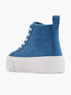 Jeansblauwe Platform Sneaker -Beroemde Schoenen Winkel 2235020 H3