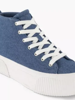 Jeansblauwe Platform Sneaker -Beroemde Schoenen Winkel 2235020 H5