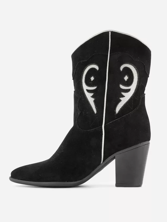 Zwarte Cowboy Laars Hak 2 Zwarte Cowboy Laars Hak - Afbeelding 2