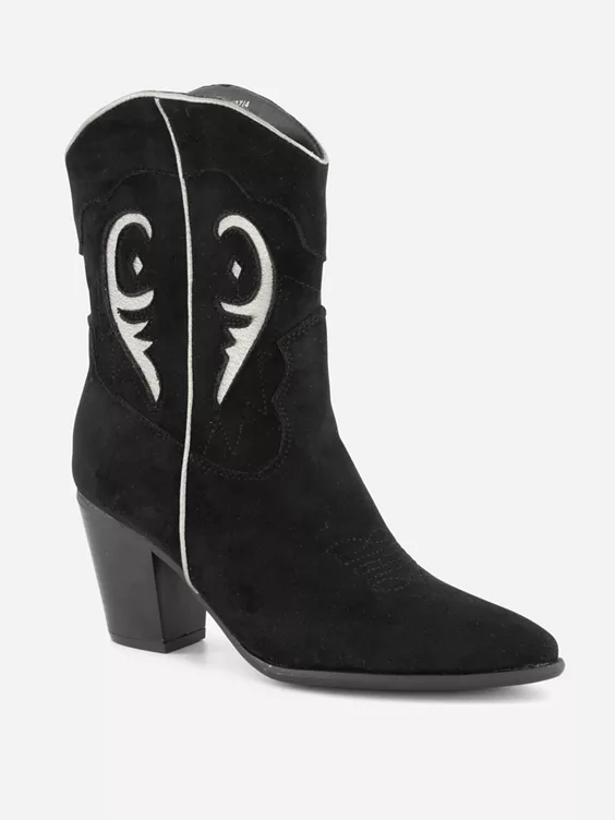 Zwarte Cowboy Laars Hak 6 Zwarte Cowboy Laars Hak - Afbeelding 6