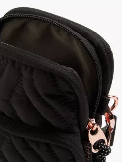 Skechers Zwarte Telefoontas Doorgestikt -Beroemde Schoenen Winkel 2239655 1 H4