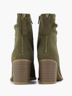 Groene Enkellaars Hak -Beroemde Schoenen Winkel 2240151 H4