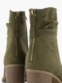 Groene Enkellaars Hak -Beroemde Schoenen Winkel 2240151 H5