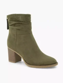 Groene Enkellaars Hak -Beroemde Schoenen Winkel 2240151 H6