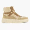 Beige Hoge Sneaker Teddy