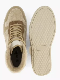 Beige Hoge Sneaker Teddy -Beroemde Schoenen Winkel 2241395 H3