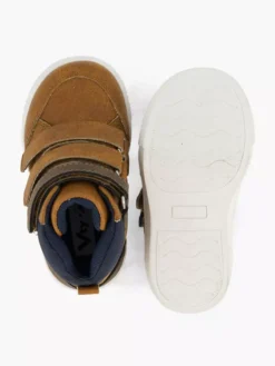 Cognac Hoge Sneaker Klittenband -Beroemde Schoenen Winkel 2242476 H3