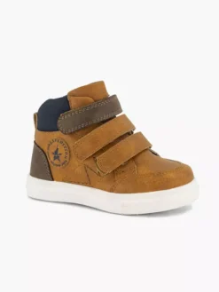 Cognac Hoge Sneaker Klittenband -Beroemde Schoenen Winkel 2242476 H6