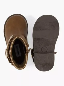 Cognac Enkellaars Vlinders -Beroemde Schoenen Winkel 2242495 H3