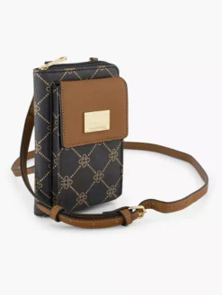 Bruine Telefoontas Print -Beroemde Schoenen Winkel 2242982 H6