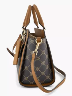 Bruine Handtas Print -Beroemde Schoenen Winkel 2243007 H3