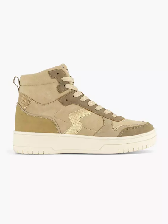 Taupe Hoge Sneaker 1 Taupe Hoge Sneaker
