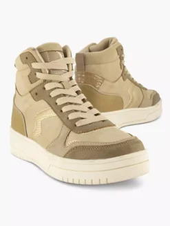 Taupe Hoge Sneaker 10 Taupe Hoge Sneaker -Beroemde Schoenen Winkel 2243863 H5