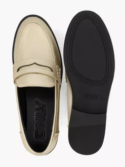 ONLY Shoes Gouden Loafer -Beroemde Schoenen Winkel 2244600 H3