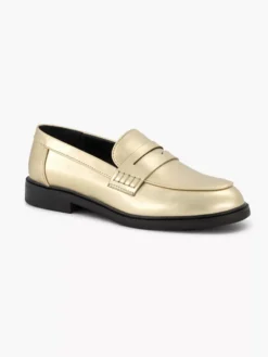 ONLY Shoes Gouden Loafer -Beroemde Schoenen Winkel 2244600 H6