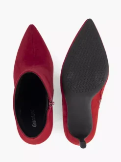 Rode Enkellaars Hoge Hak -Beroemde Schoenen Winkel 2245401 H3