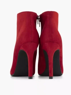 Rode Enkellaars Hoge Hak -Beroemde Schoenen Winkel 2245401 H4