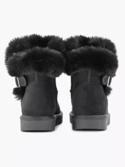 Zwarte Enkelboot Gevoerd -Beroemde Schoenen Winkel 2245818 H4