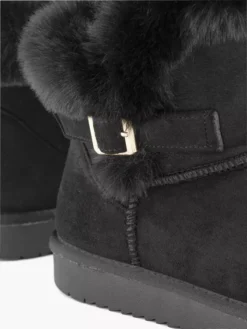 Zwarte Enkelboot Gevoerd -Beroemde Schoenen Winkel 2245818 H5