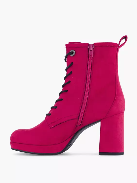 Roze Veterlaars Hak 2 Roze Veterlaars Hak - Afbeelding 2