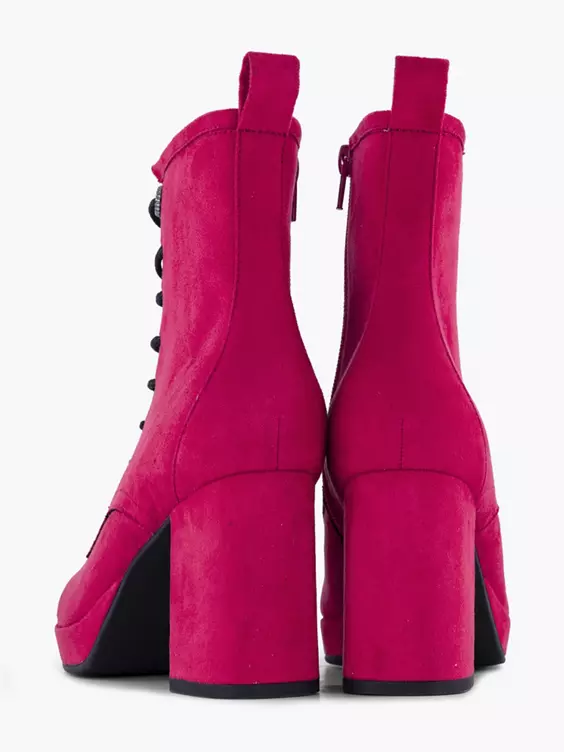 Roze Veterlaars Hak 4 Roze Veterlaars Hak - Afbeelding 4